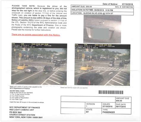 Pay Red Light Camera Ticket .